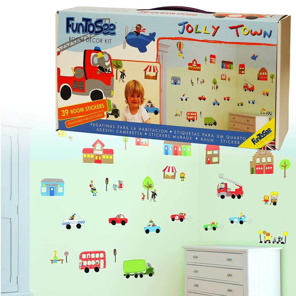 (Jolly Town) Mr Giggle's Circus Nursery Jolly Bedroom Sticker Fun To See