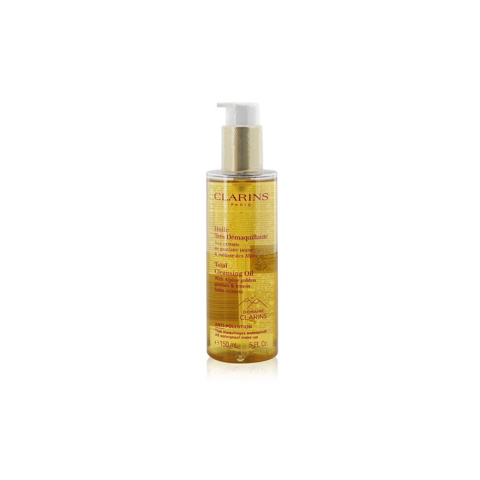 Clarins Total Cleansing Oil With Alpine Golden Gentian & Lemon Balm Extracts (all Waterproof Make-up) - 150ml/5oz