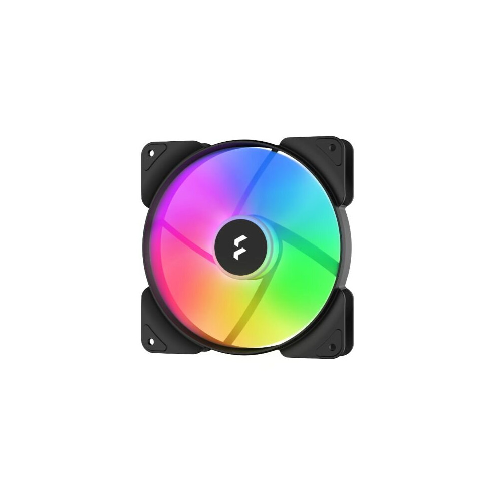 Fractal Design Aspect 14 14Cm Rgb Pwm Case Fan, Rifle Bearing, Supports Chaining, Aerodynamic Stator Struts, 500-1700 Rpm, Frame Black 7340172703372