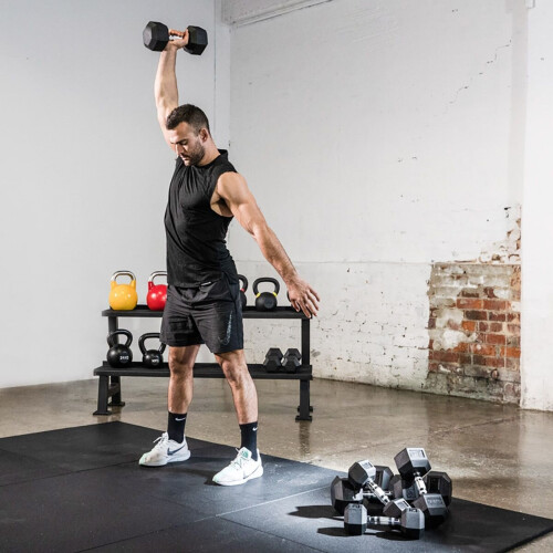 Hex Dumbbells - 2 x 17.5kg - Quality Anti-slip Grip 1