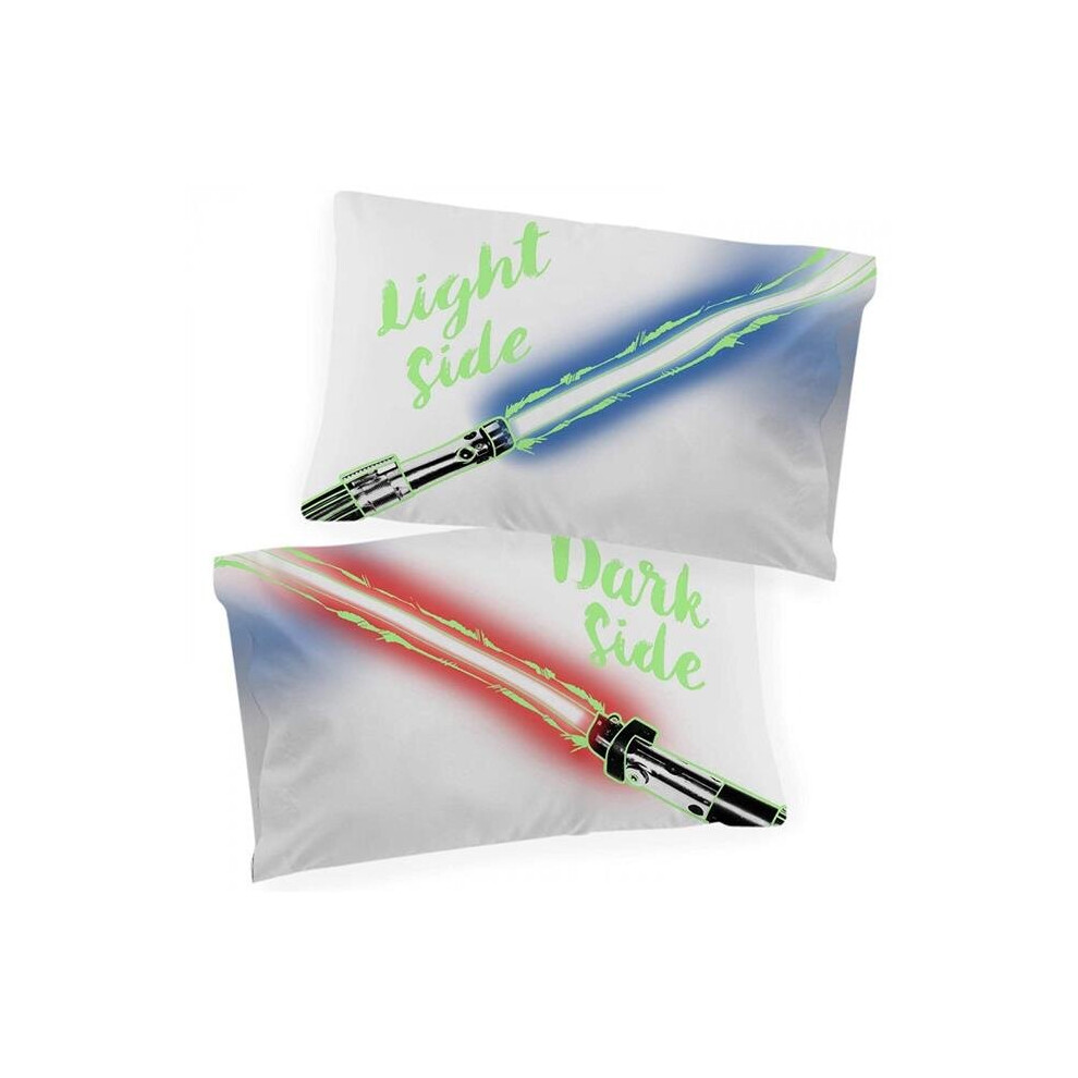 Star Wars 817128 Light & Dark Side Glow in the Dark Pillowcase