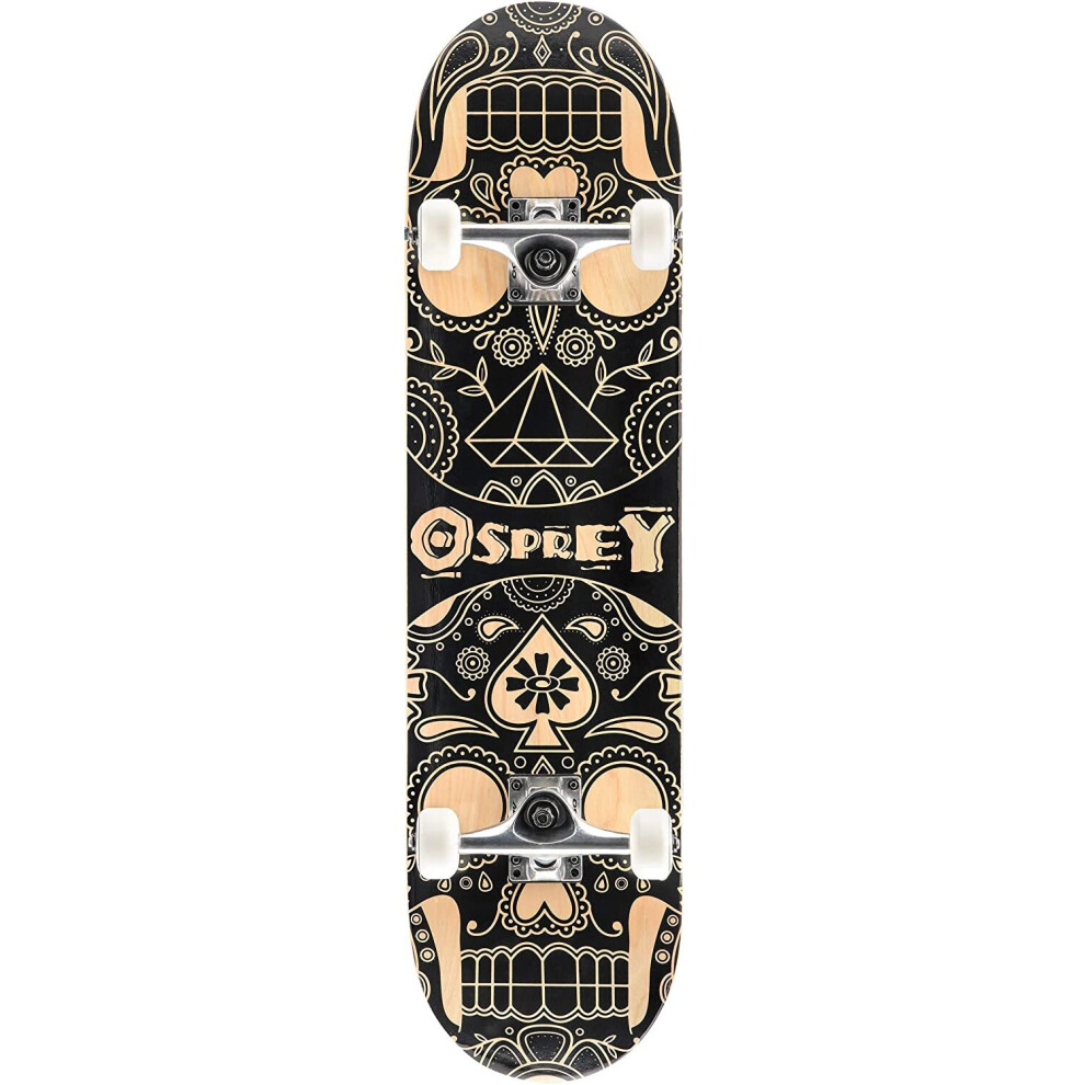 Osprey Double Kick Skateboard 31" - Candy Skull
