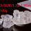 (100g(3-5cm)) Natural Rough Clear Quartz Healing Crystal White 1