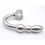 Cock and Ball Ring with Anal Beads, Solid Steel 2