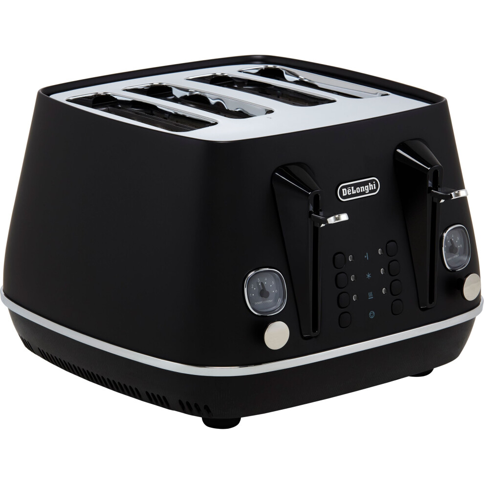 De'Longhi CTIN4003.BK Distinta X 4 Slice Countertop Toaster Black {Used} - Image 2