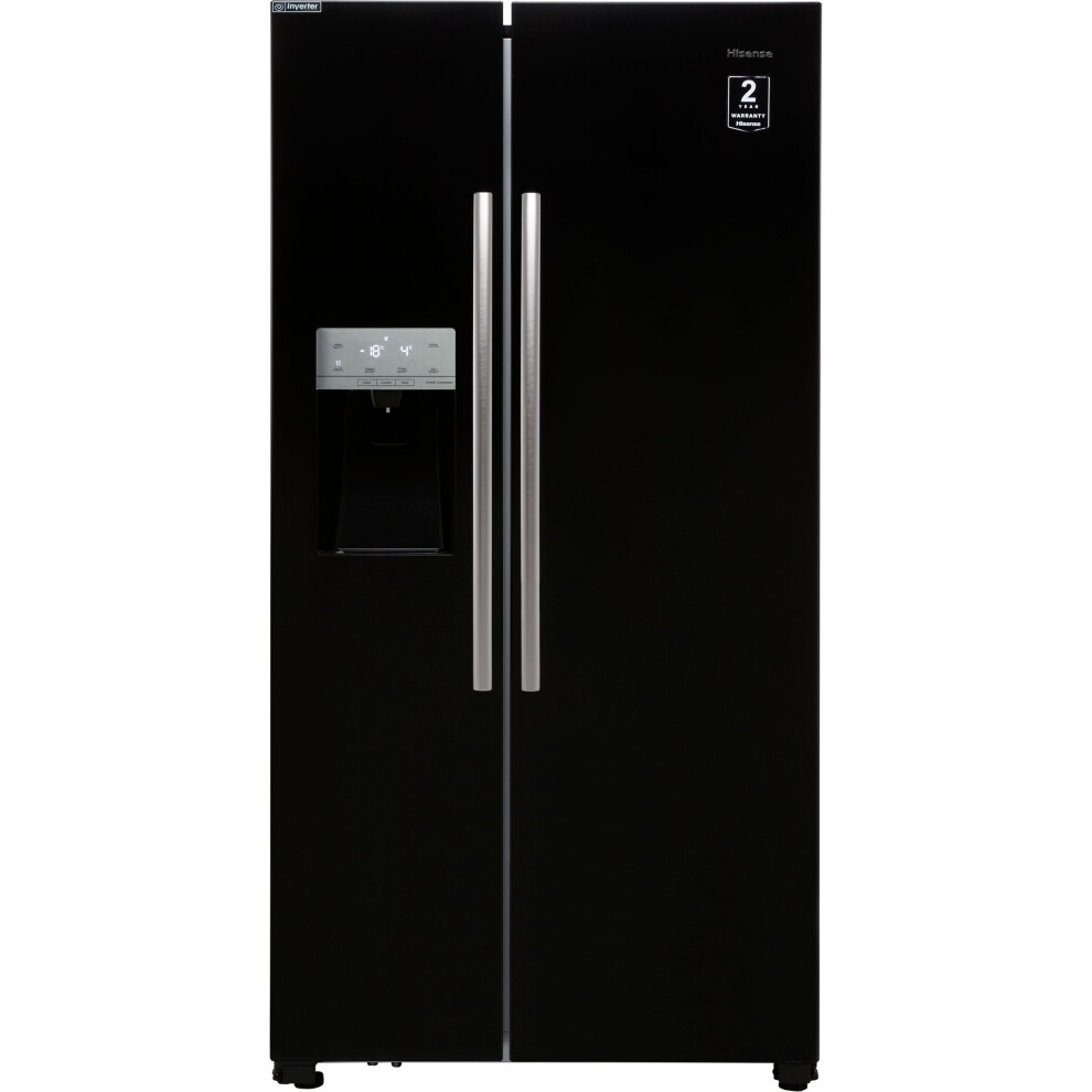 Hisense RS694N4IBF American Fridge Freezer - Black