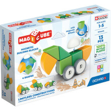 Geomag Magicube Shapes 100% Recycled Plastics Wheels 13 Pieces