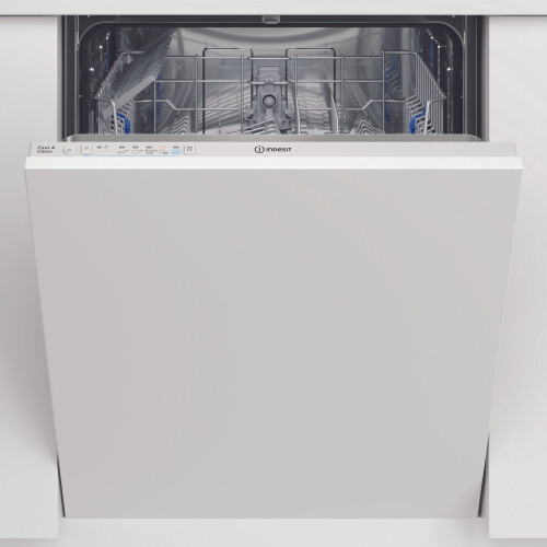 Indesit Indesit DIC3B+16UK Fully Integrated Standard Dishwasher - White Control Panel with Fixed Door Fixing Kit