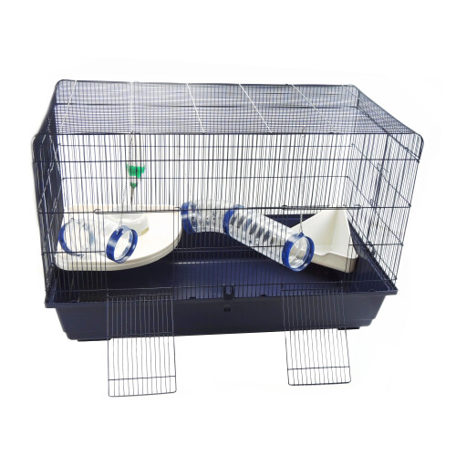 Little-Friends Rat Syrian Hamster Cage 100cm With Accessories Tubes - Mamble