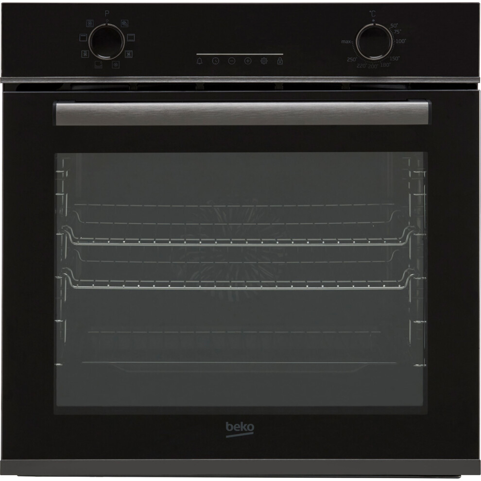 Beko AeroPerfect BBXIM17300DX Built In Electric Single Oven - Dark Steel