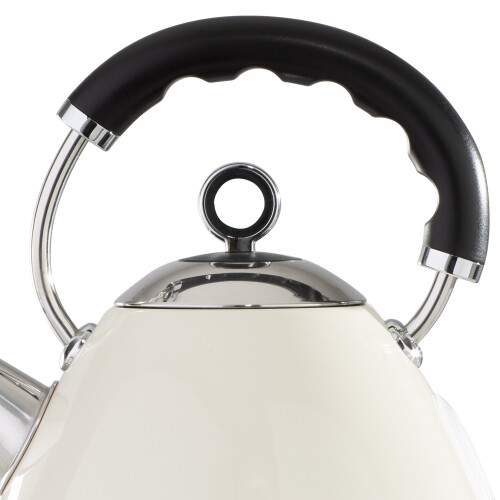 DAEWOO KENSINGTON 1.7L 3KW PYRAMID KETTLE CREAM on OnBuy