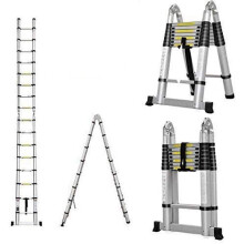(2.5M+2.5M Telescopic Ladder) Multi-Purpose Aluminium Portable Telescopic Ladder