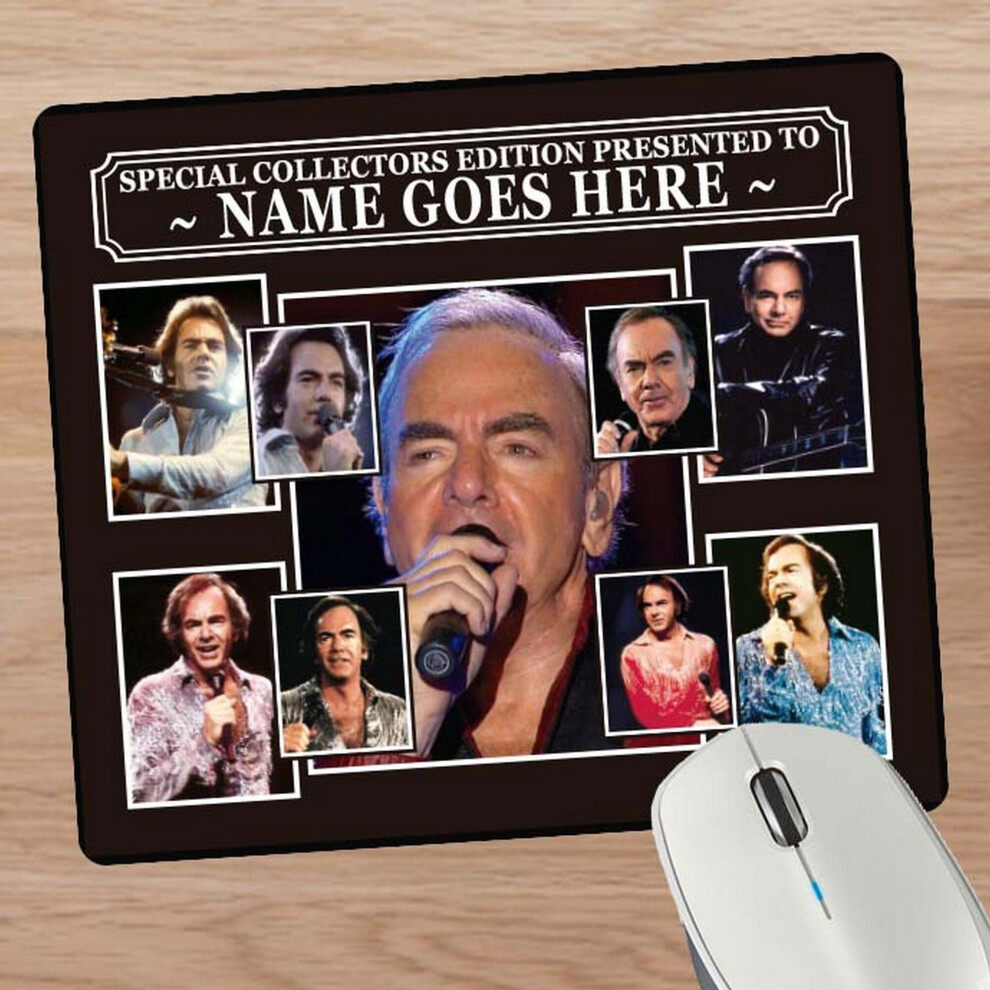 Personalised Icon Legend Neil Diamond Mouse Mat Gift 655498379468