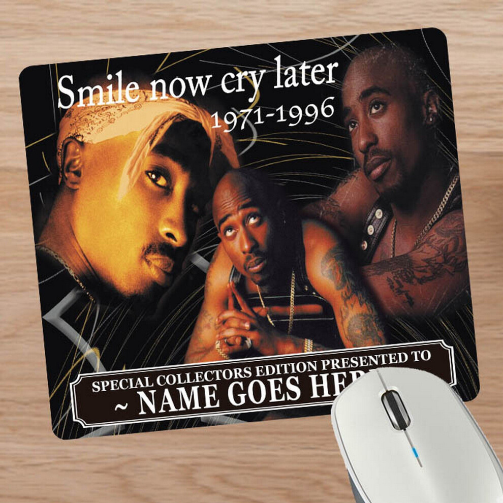 Personalised Icon Legend Tupac Mouse Mat Gift 655498379482