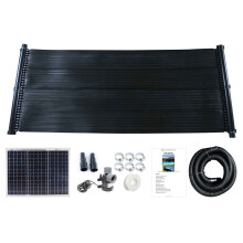 (20w, 1) 1.33 x 3m Solar Water Heater Mat Swimming Pool Hot Panel Pump Kit Kids Free Sun Energy
