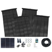 (30w, 2) 0.66 x 6.05m Swimming Pool Hot Water Heater Mat, Solar Panel & Pump Kit Kids Free Sun Energy Hose