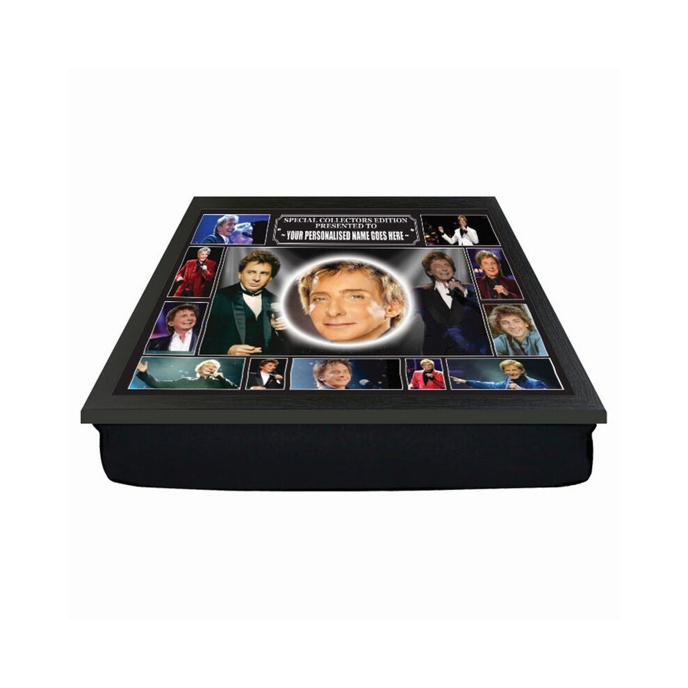 Personalised Gift Products Personalised Icon Legend Manilow Cushion Lap Tray Gift