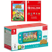 Nintendo Switch Lite Turquoise & Animal Crossing DLC Bundle