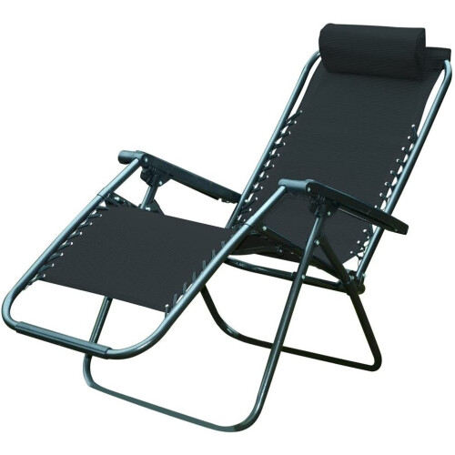 Zero Gravity Garden Patio Textoline Reclining Sun Lounger Chair 2