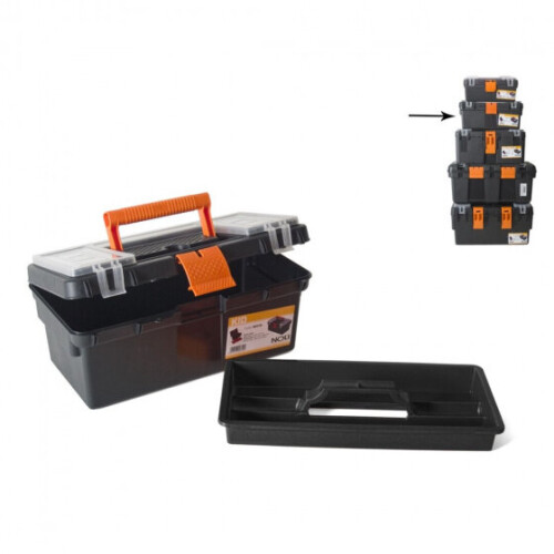 toolbox 36 x 21 x 22 cm black