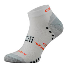 (39-42, Weiß) Comodo - Comodo - Coolmax Laufsocken für Sommer | Gepolsterte Kurze Sport Socken Schwarz