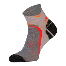 (43-45, Weiß grau) Comodo - COMODO - Unisex Sneaker Laufsocken mit Polsterung Kurz Sportsocken Verstärkt