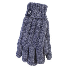 (S/M, Blau) Heat Holders - Heat Holders - Damen Winter Outdoor Handschuhe Gestrickte mit Fleece Füttern