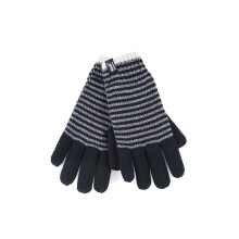 (S/M, Schwarz (Oslo)) Heat Holders - Heat Holders Damen Winter Thermo Handschuhe Gestreifte mit Fleece Füttern