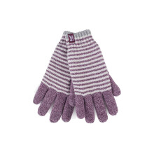 (M/L, Rose (Oslo)) Heat Holders - Heat Holders Damen Winter Thermo Handschuhe Gestreifte mit Fleece Füttern