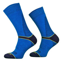 (3-5.5 A, Blau) Comodo - COMODO - Herren und Damen Atmungsaktive Merinowolle Wandersocken für Sommer