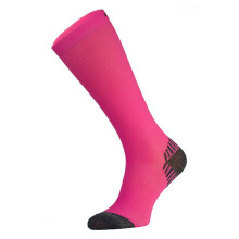 (39-42, Neon Pink) Comodo - COMODO - Unisex Lange Laufsocken Kompression Sportsocken für Running/Joggen
