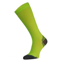 (09-Nov, Neon Gelb) Comodo - COMODO - Unisex Lange Laufsocken Kompression Sportsocken für Running/Joggen