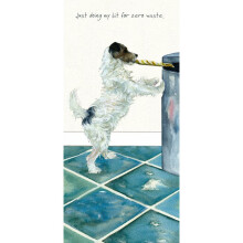 Doing My Bit Little Dog Laughed Greeting Card Blank Inside Any Occasion