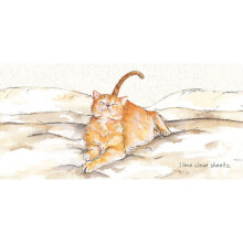 I Love Clean Sheets Little Dog Laughed Greeting Card Blank Inside Any Occasion