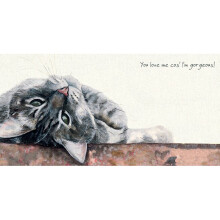 Love Me I'm Gorgeous Little Dog Laughed Greeting Card Blank Inside Any Occasion