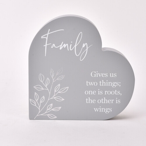 WIDDOP and Co. Moments Heart Plaque - Family