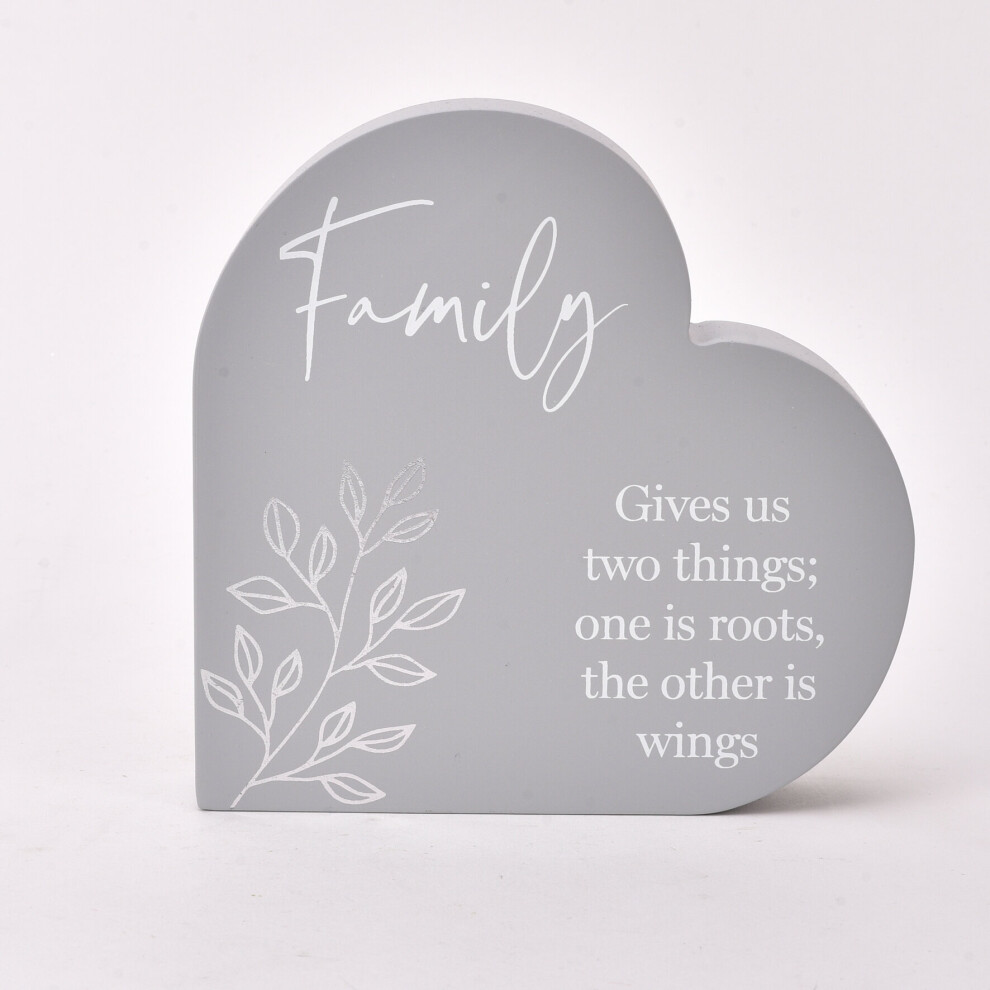 Moments Heart Plaque - Family