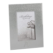 4" x 6" - Birthdays by Juliana Glitter Mirror Frame - 70th