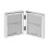 WIDDOP and Co. 2.5" x 3.5" - Impressions Silver Plated Double Photo Frame 1