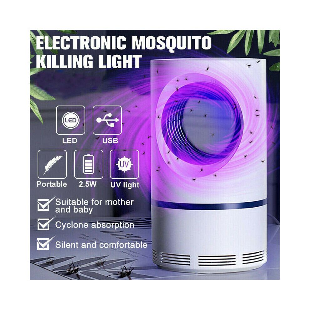(S) Electric Mosquito Insect Killer Zapper UV Light Fly Bug Trap Pest Control Lamp