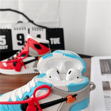 (bule, AirPods1/2) Protective Stylish NIKE Air Jordan 1 Sport Case Cover for Apple AirPods 1 & 2 and Pro 3