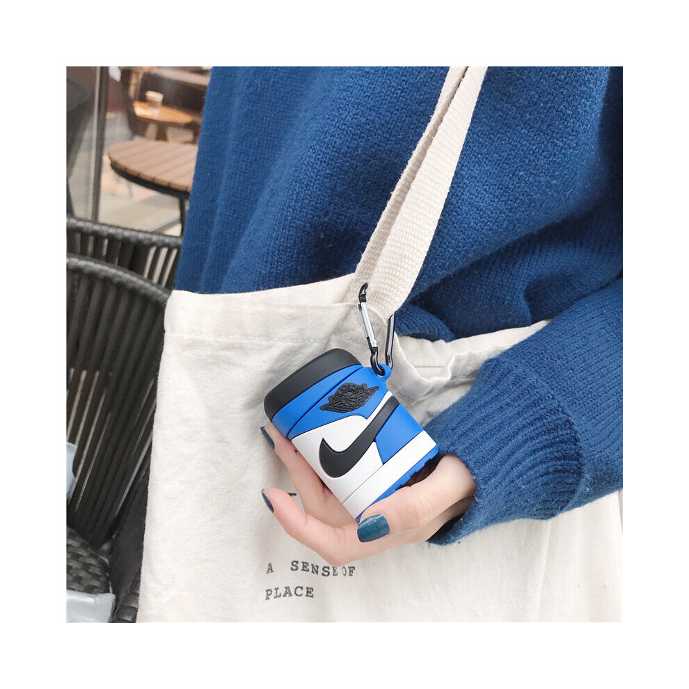 (Bule) Sneakers Airpods Bluetooth Wireless Headset Protective Cover Airpods1/2 074551764582