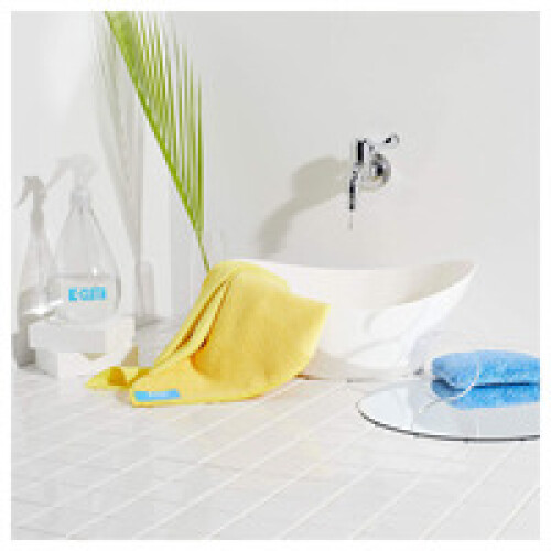 2 x E-Cloth Bathroom Cleaning Cloth, Microfibre - Yellow 1
