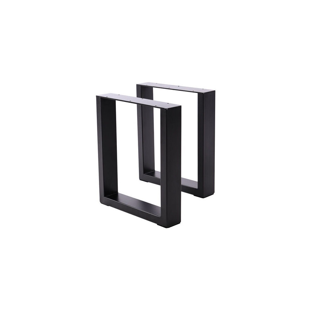 Living And Home (Pair Of Square-L70*W7*H71) Set Of 2 Metal Table Bench Legs Frames Square Steel Base Stands