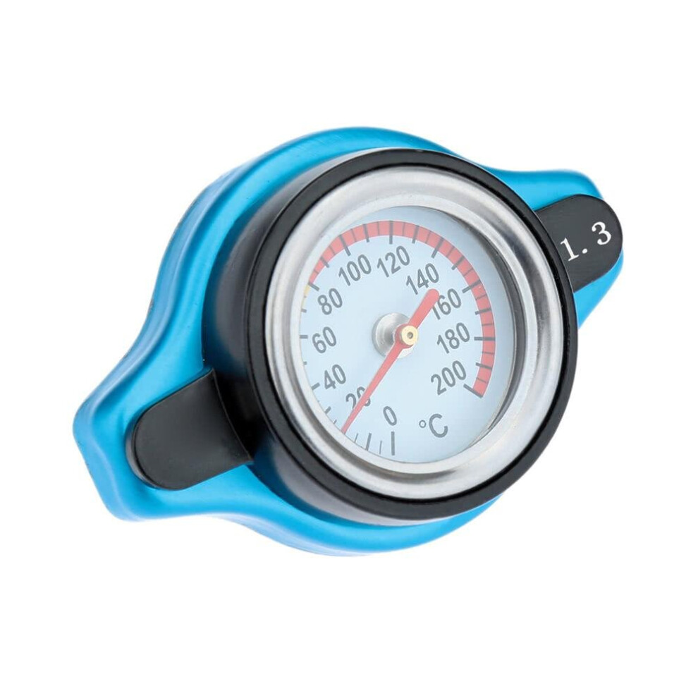 (0.9Bar) Universal Thermo Thermostatic Radiator Cap Cover With Water Temperature Gauge 3654657570743
