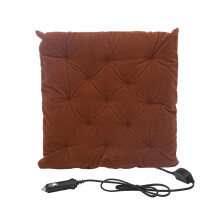 (Brown) Car Heated Seat Cushion 12V Winter Warmer Cover Chair Heating Heater Pad