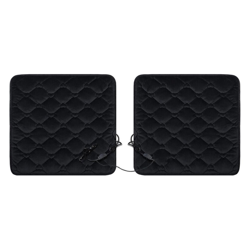 (Black, 1pcs) 2 in 1 12V Heated Smart Multifunctional Car Seat Cushion Winter Heater-image-OPC-P7RVZGN-NEW
