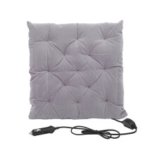 (Grey) Car Heated Seat Cushion 12V Winter Warmer Cover Chair Heating Heater Pad