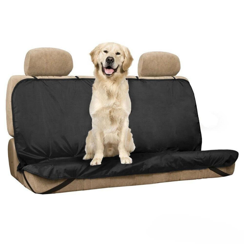 Pet/Cat/Dog Seat Cover Waterproof Car Back Bench Protector with Belts