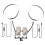 10 Inch/26cm Bi-color Dimmable Dual Selfie Ring Video Light Kit 1
